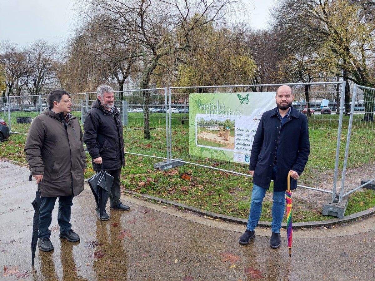 Inicio das obras do parque de xogos de auga 