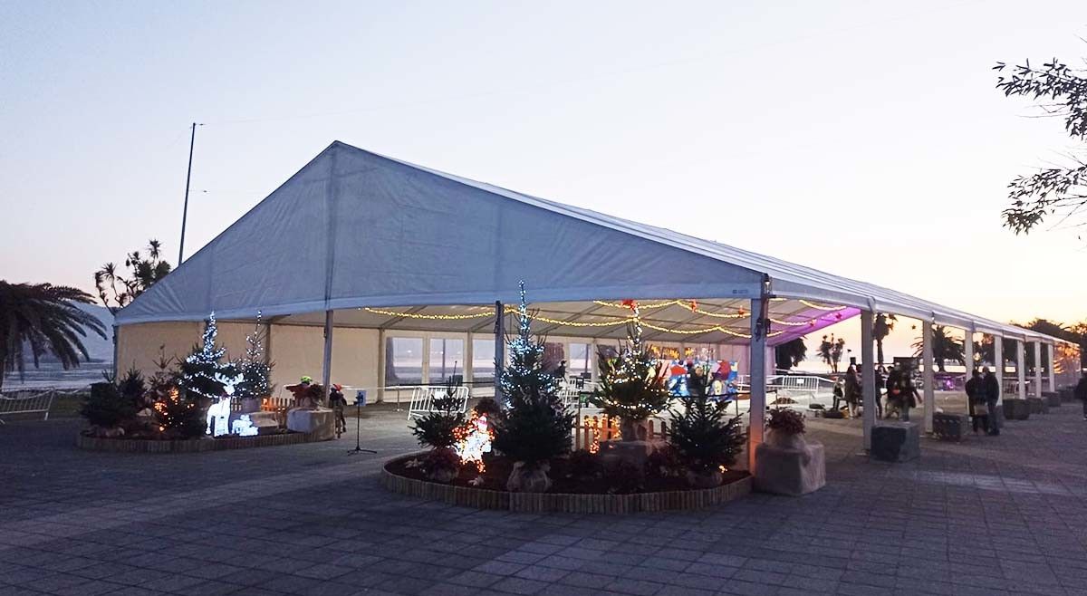 Carpa de Nadal na chaira da Seca