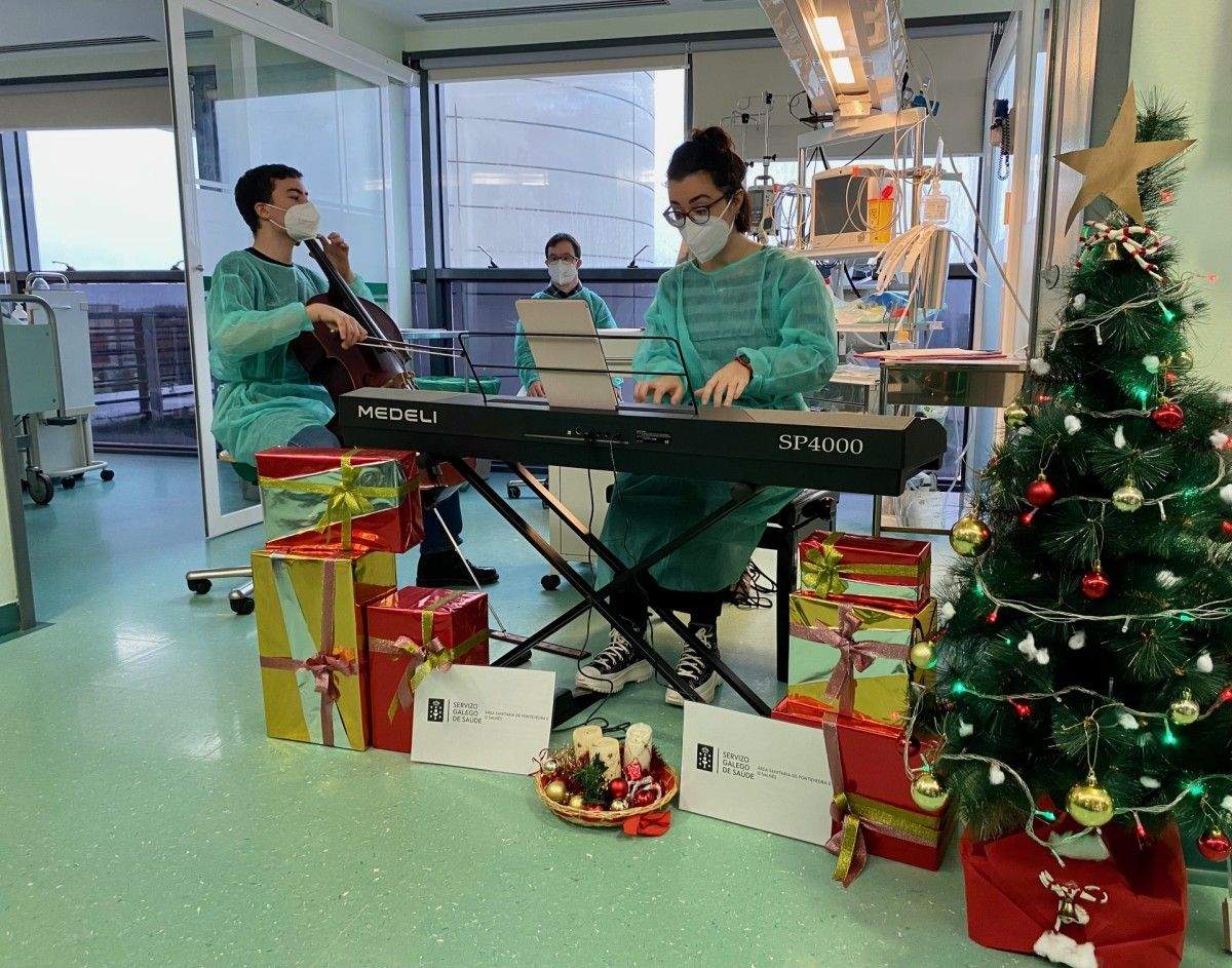 Concerto "terapéutico" de Nadal no Hospital Montecelo
