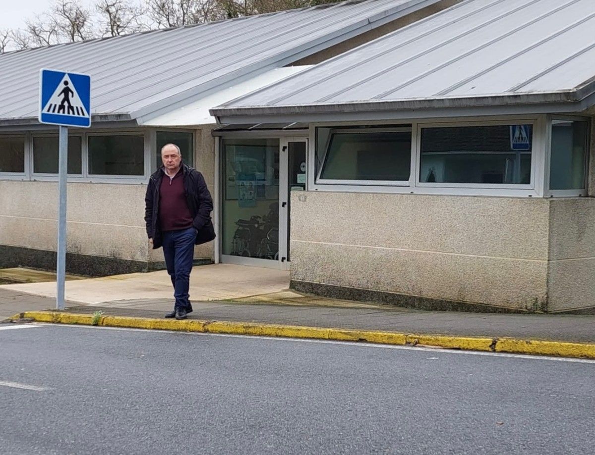 José Cela en el Centro de Salud de Moraña