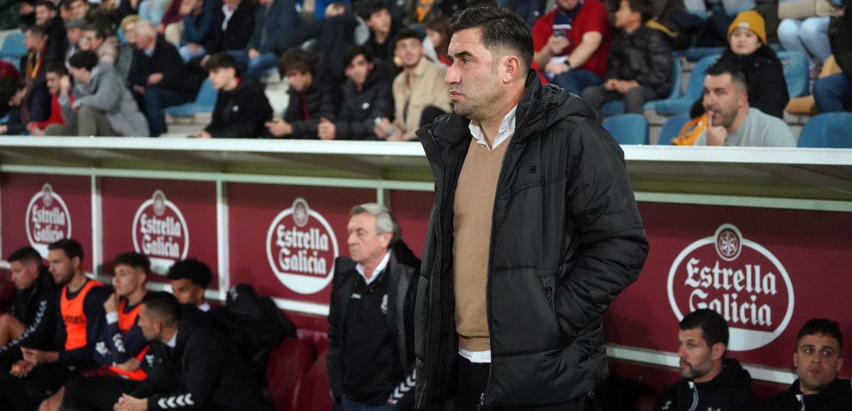 Antonio Fernández, no partido de Copa do Rei contra o Mallorca