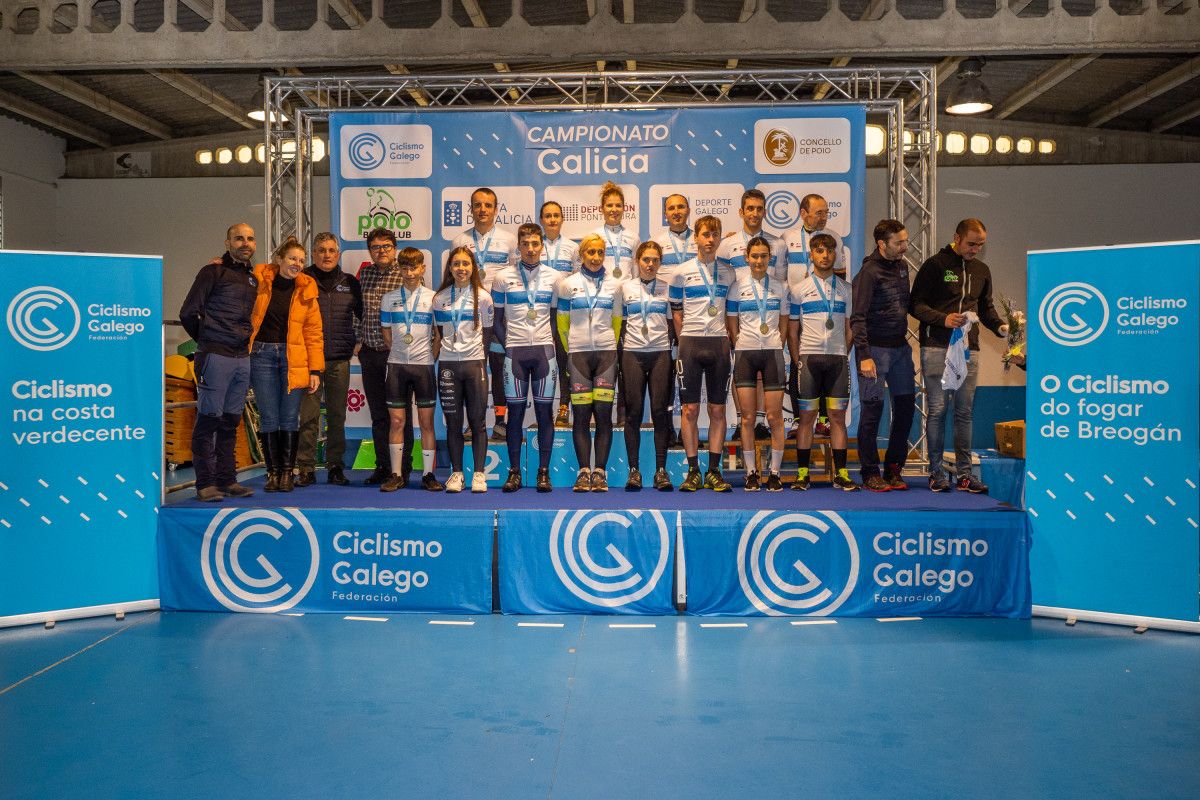 Gañadores do Campionato de Galicia de Ciclocrós disputado en Poio