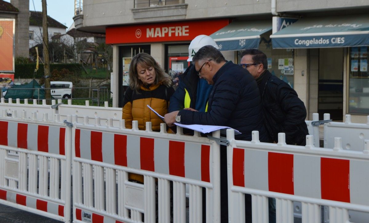 Visita do alcalde a zona da obra