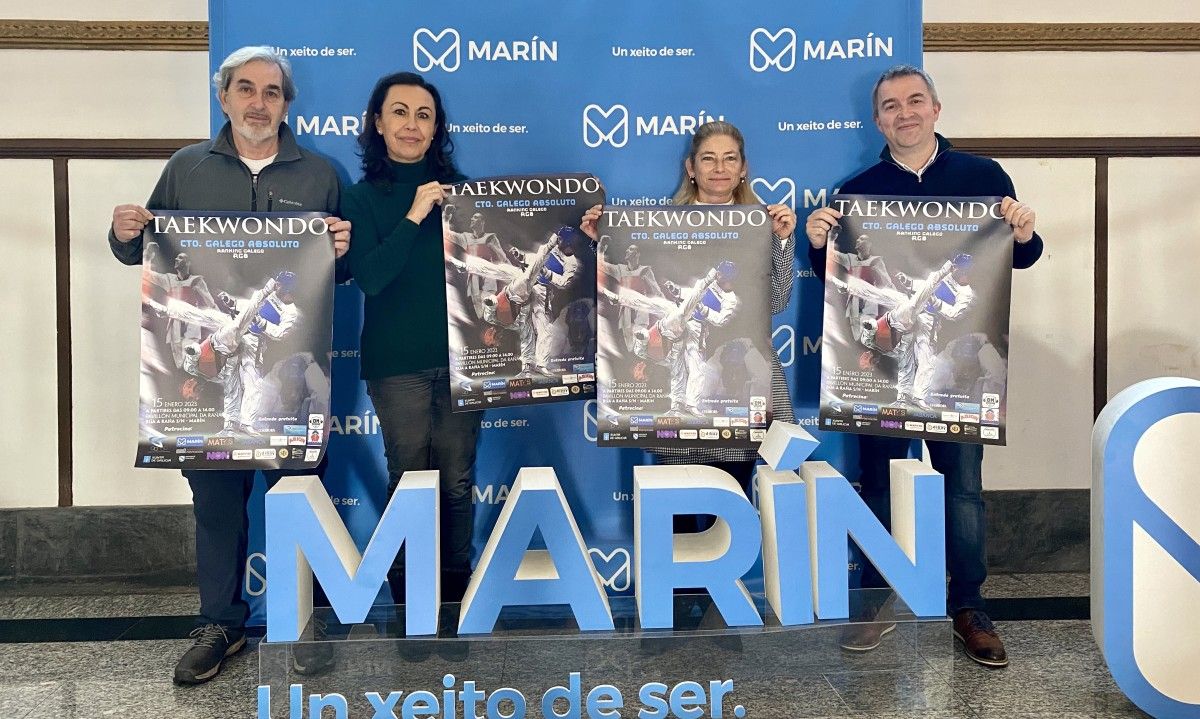 Presentación en Marín del Campeonato Gallego Absoluto de Taekwondo