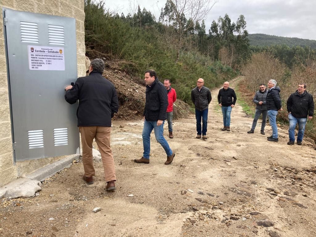 Estrean un novo depósito de auga na localidade de Cerdedo-Cotobade, en Liñeiriños