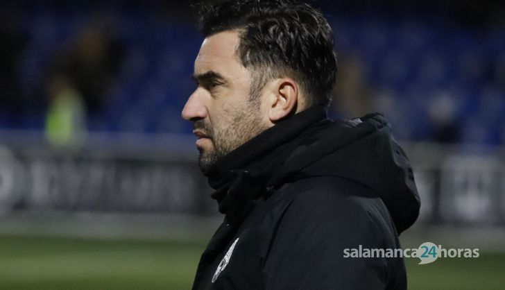Antonio Fernández, en el partido ante Unionistas de Salamanca