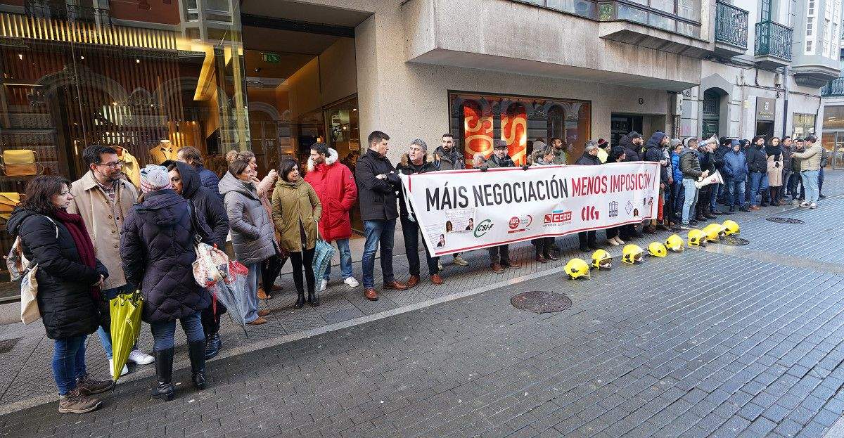Protesta dos funcionarios do Concello
