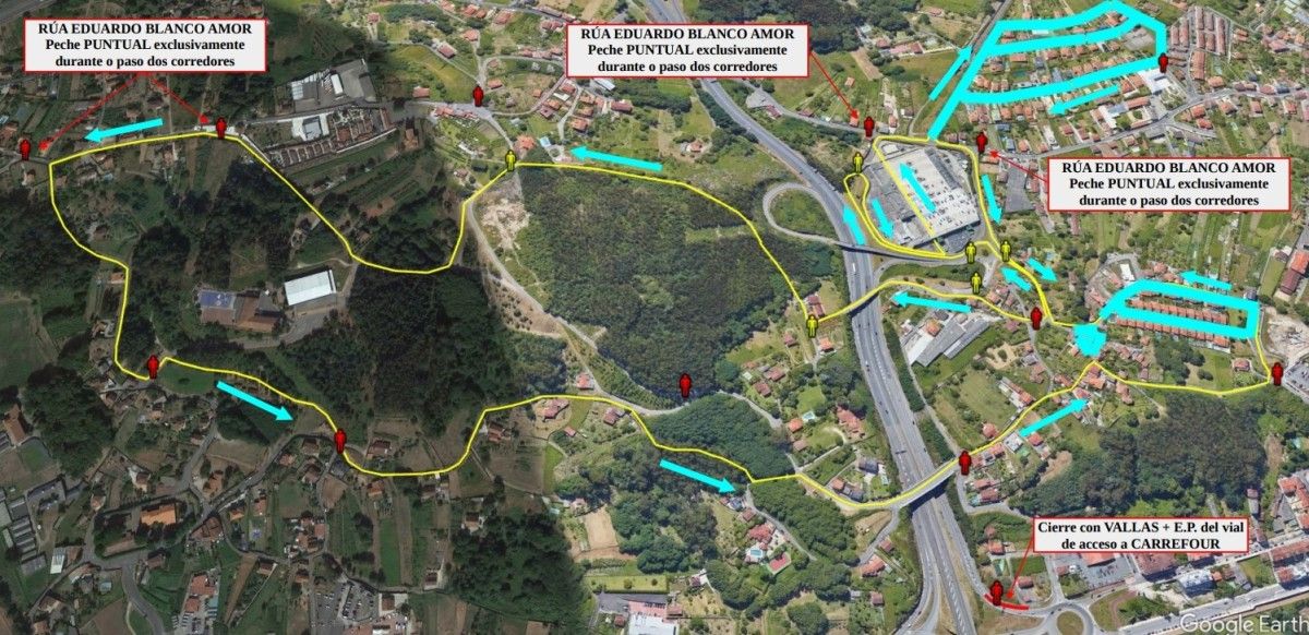 Dispositivo especial de tráfico con motivo de la Carreira de San Brais