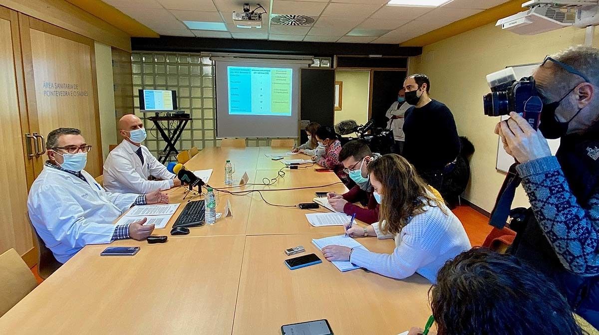 José Luís Martínez Melgar e José Flores, en rolda de prensa