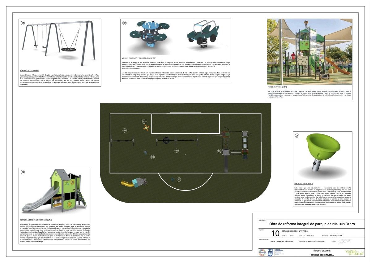 Proyecto de remodelación integral del parque de Pasarón