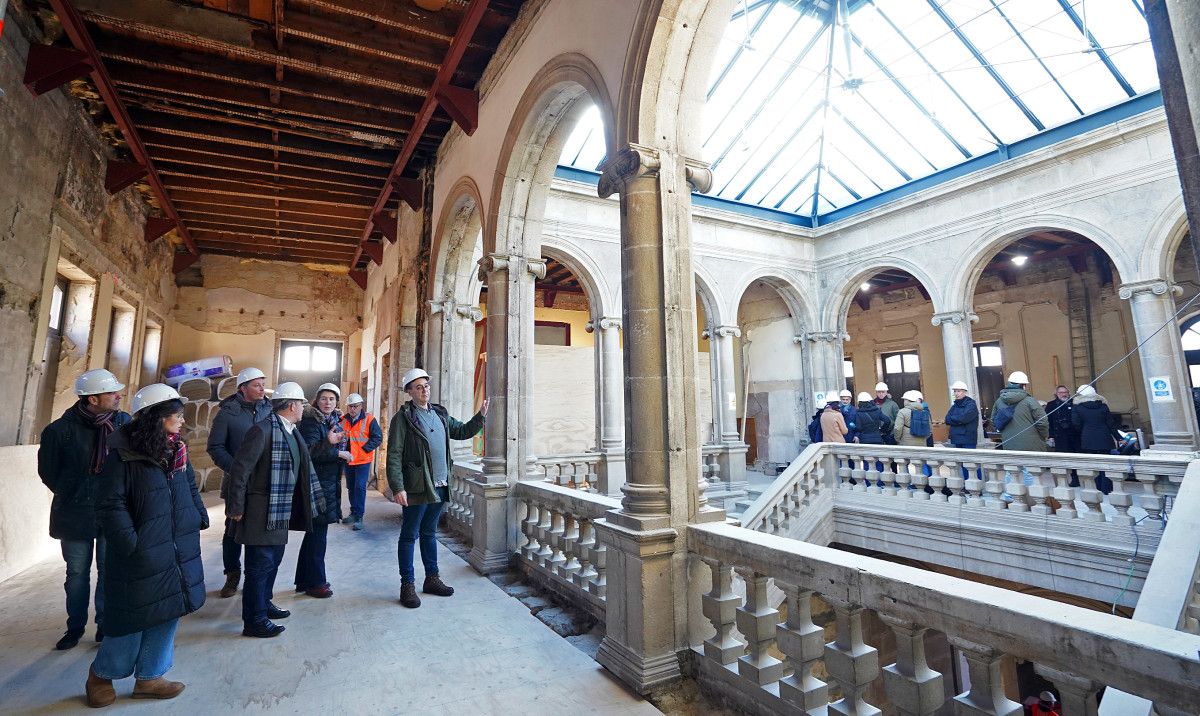 Obras de reforma de la casa consistorial de Pontevedra