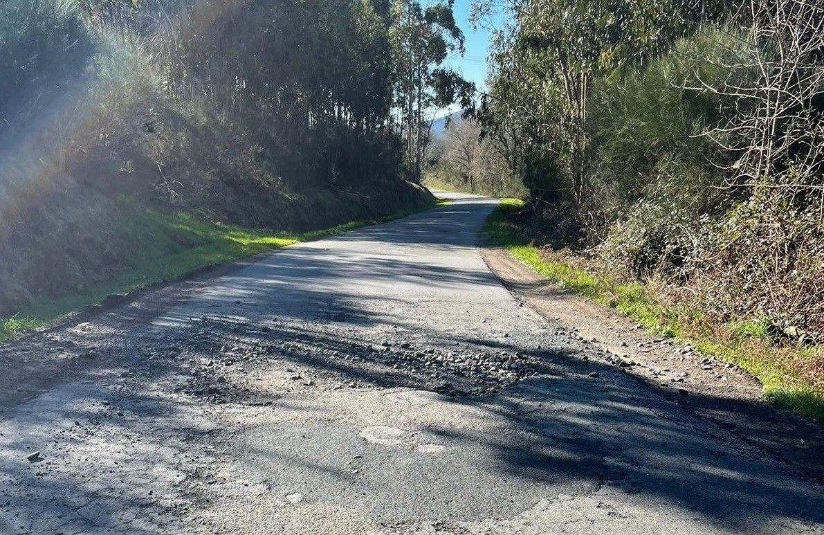 Estrada A Coutada-Campodanta, en Aguasantas