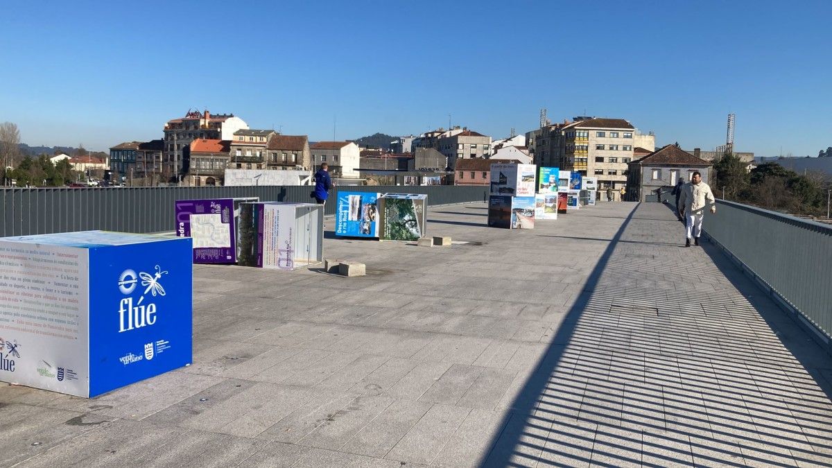 Acto vandálico en la exposición 'Pontevedra Flúe'