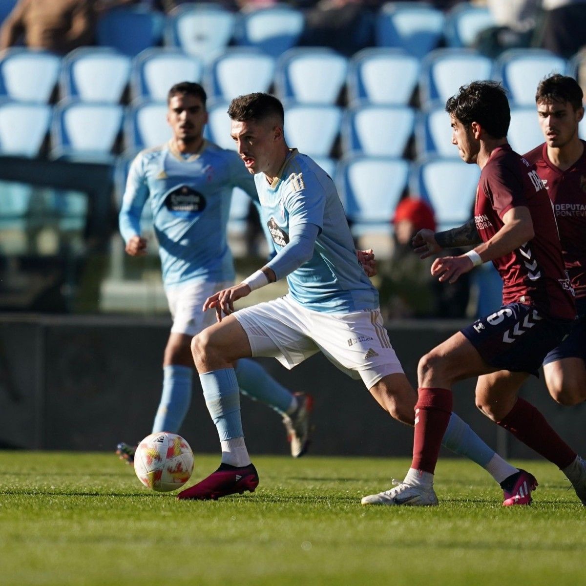 Partido entre Celta B y Pontevedra CF en Balaídos