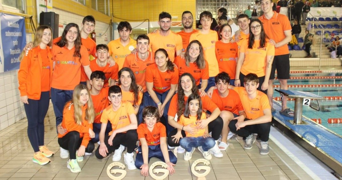 El Club Acuático Umia se proclama campeón gallego absoluto de salvamento
