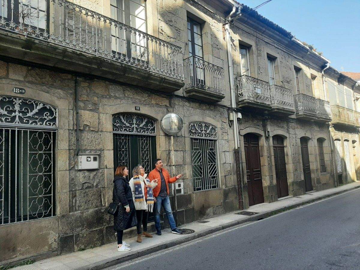 Rúa da Ferrería en Caldas