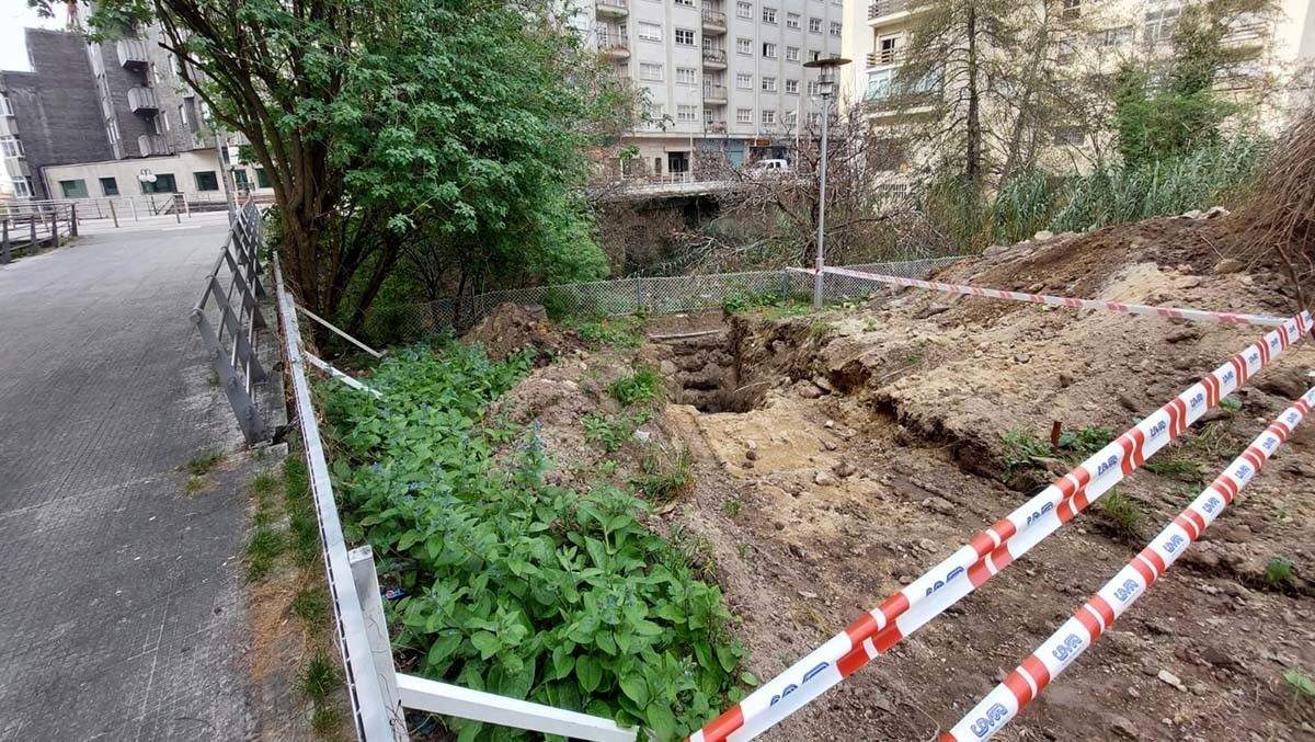 Catas previas aos traballos para destapar o río Gafos