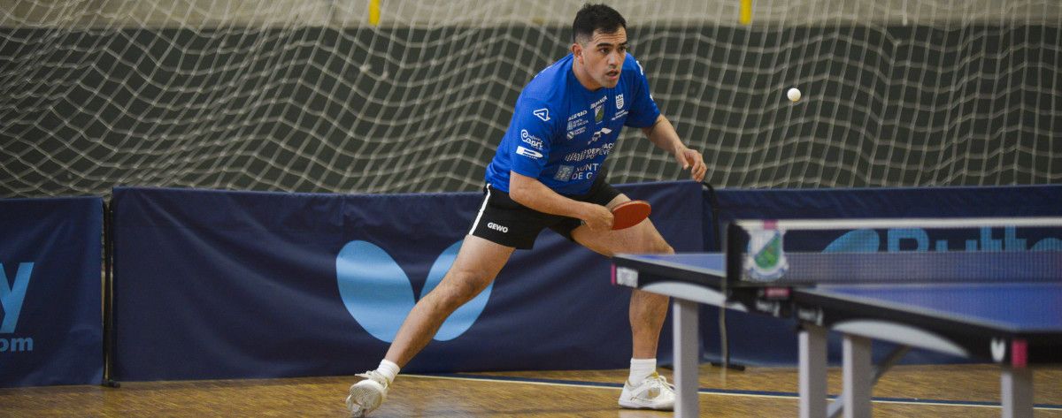Partido de Superdivisión Masculina entre el Tenis de Mesa Monte Porreiro y el Irún Leka Enea