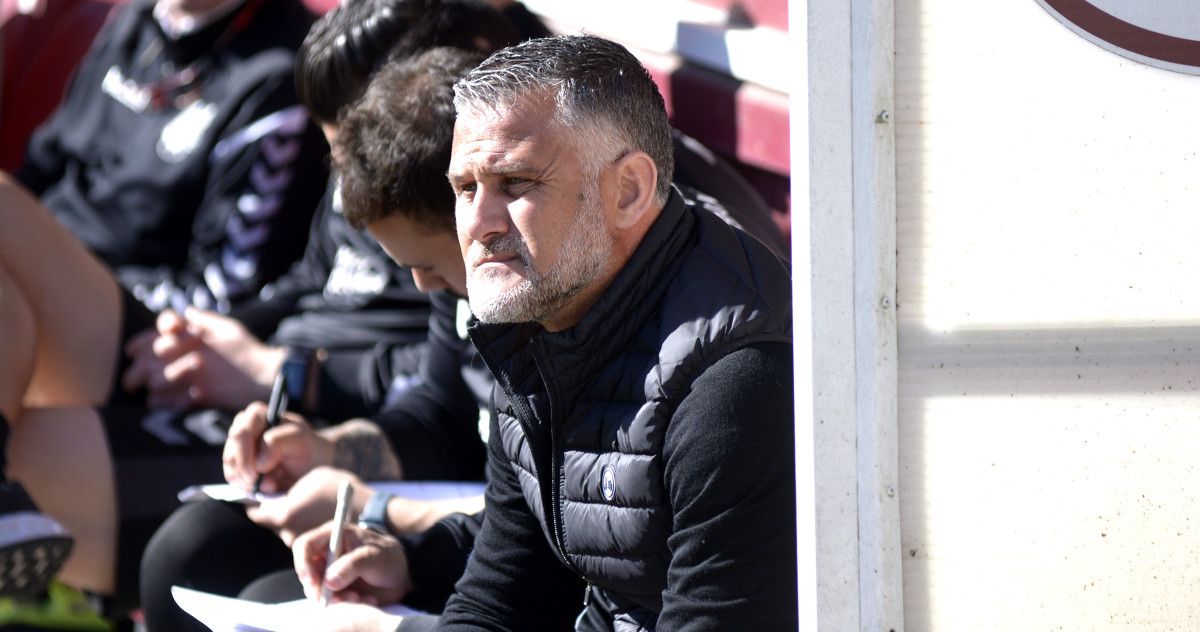 Toni Otero, no partido entre Pontevedra e AD Ceuta en Pasarón