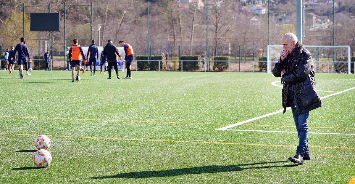 Primeiro adestramento de Juan Señor no Pontevedra
