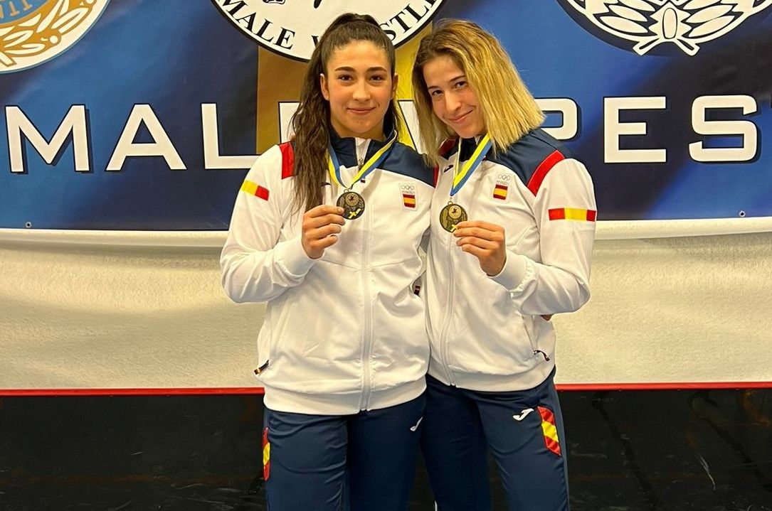 As loitadoras Nerea Pampín e Lydia Pérez