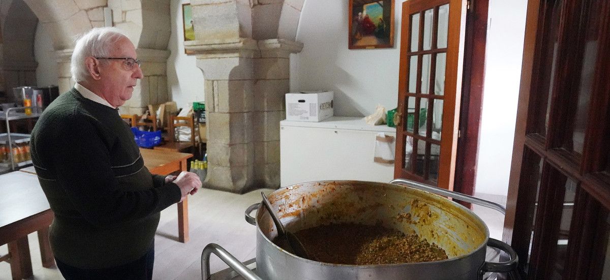 Pai Gonzalo Diéguez, responsable do Comedor de San Francisco