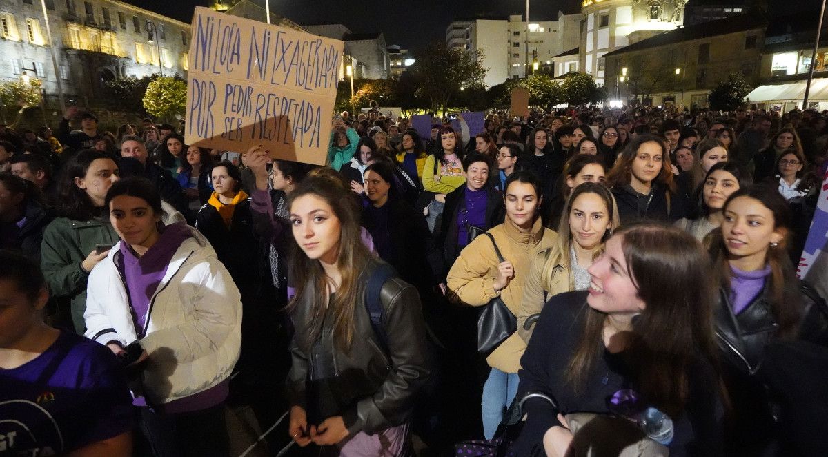 Manifestación del 8M por las calles de Pontevedra 2023