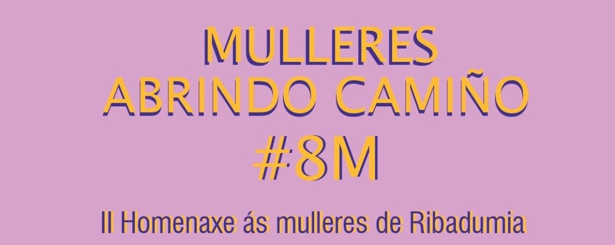 Cartel del homenaje a las mujeres de Ribadumia
