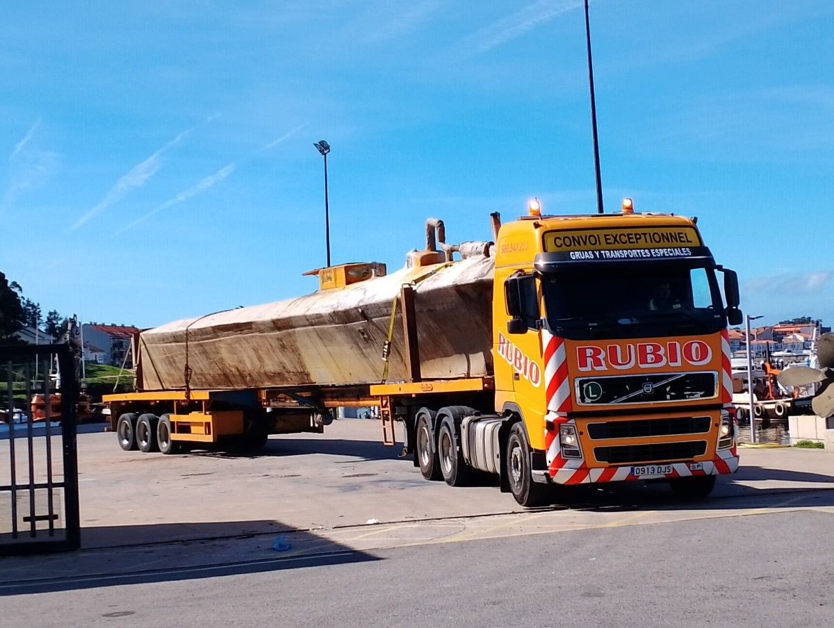Traslado do semisomerxeble desde A Illa a Vilagarcía