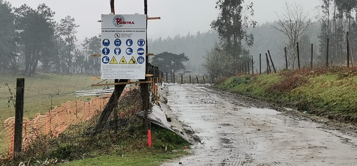 Imaxe das obras do parque eólico Imaxe das obras do parque eólico