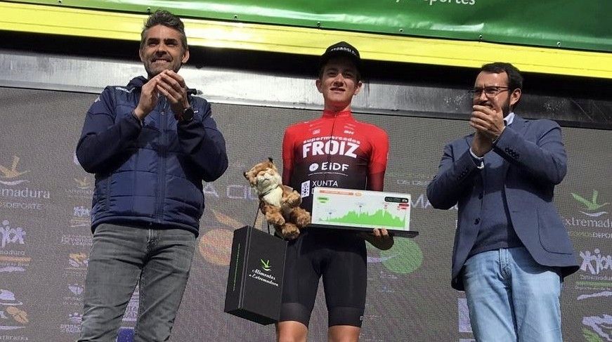 Alejandro Luna, no podio da Volta a Extremadura