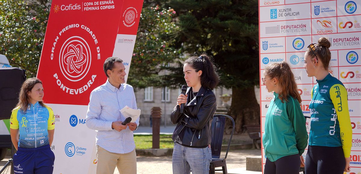 Presentación de la tercera edición del Gran Premio Cidade de Pontevedra, puntuable para la Copa de España de Ciclismo femenina