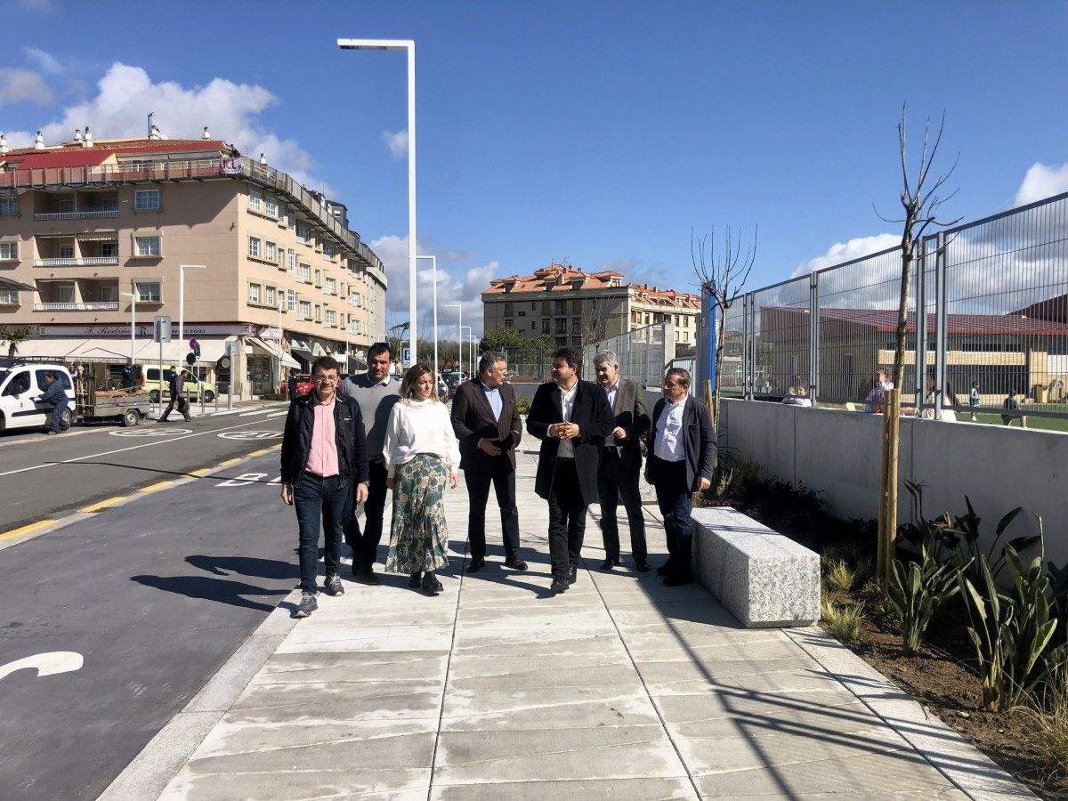 Visita ás obras de Sanxenxo que contaron con axudas da Deputación