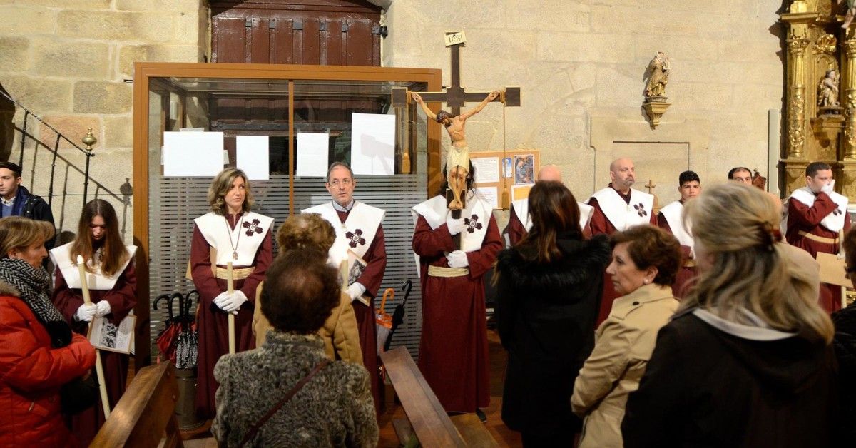 Vía Crucis da confraría do Espírito Santo de Pontevedra (ARQUIVO)