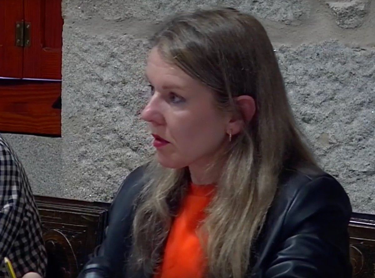 Marga Caldas, en el Pleno