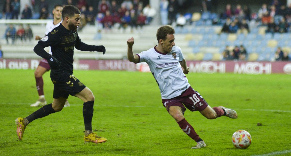Partido entre Pontevedra CF e CD Tenerife en Pasarón da segunda rolda da Copa do Rei
