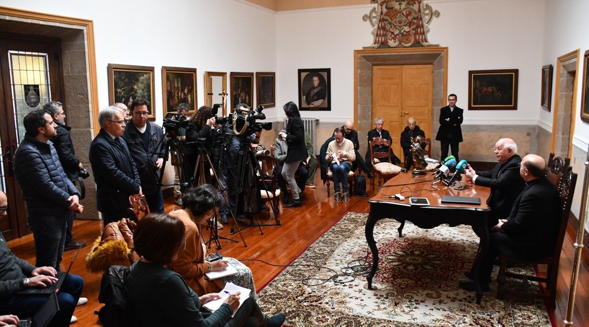 Rolda de prensa de Julián Barrio e Francisco Prieto