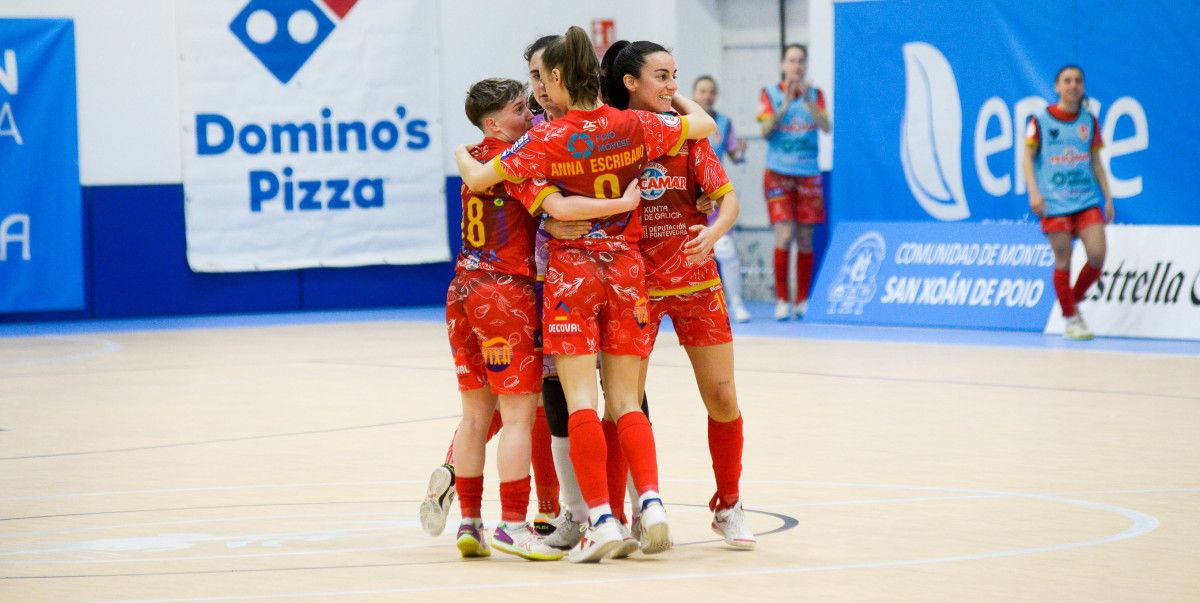 Partido de liga entre Poio Pescamar e Alcorcón na Seca