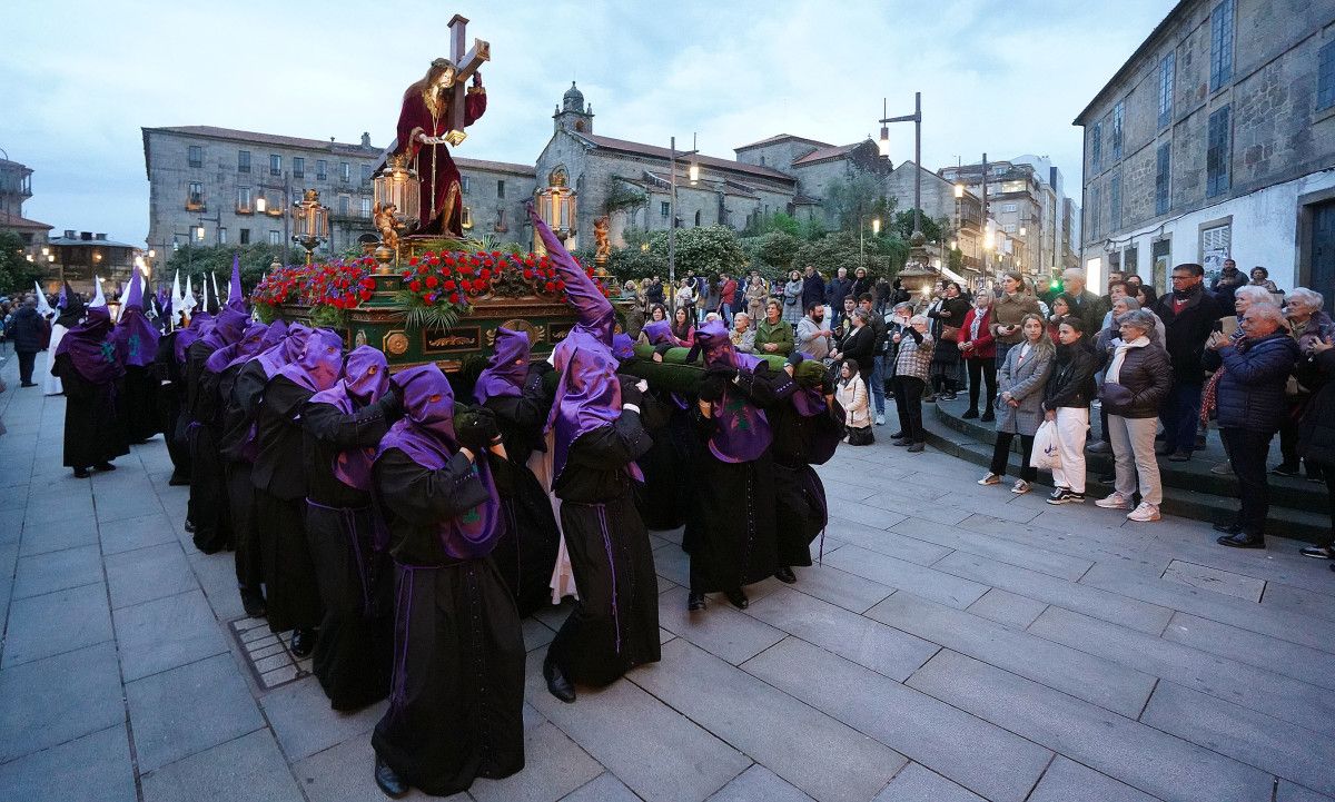 Interpretación dun motete ante a imaxe do Cristo das Tres Caídas