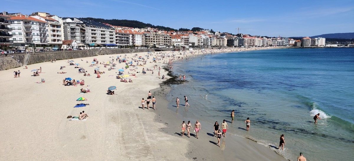 Playa de Silgar, en Sanxenxo
