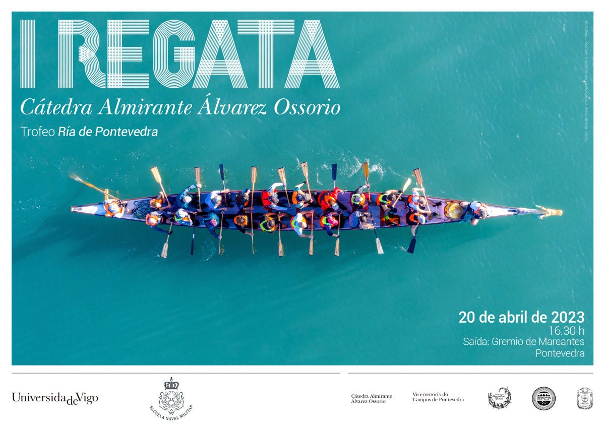 Cartel promocional de la primera regata Cátedra Almirante Álvarez Ossorio