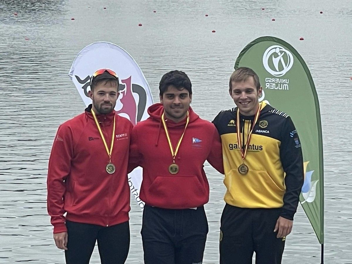 Adrián Sieiro e Pablo Graña na categoría de C1 200 metros