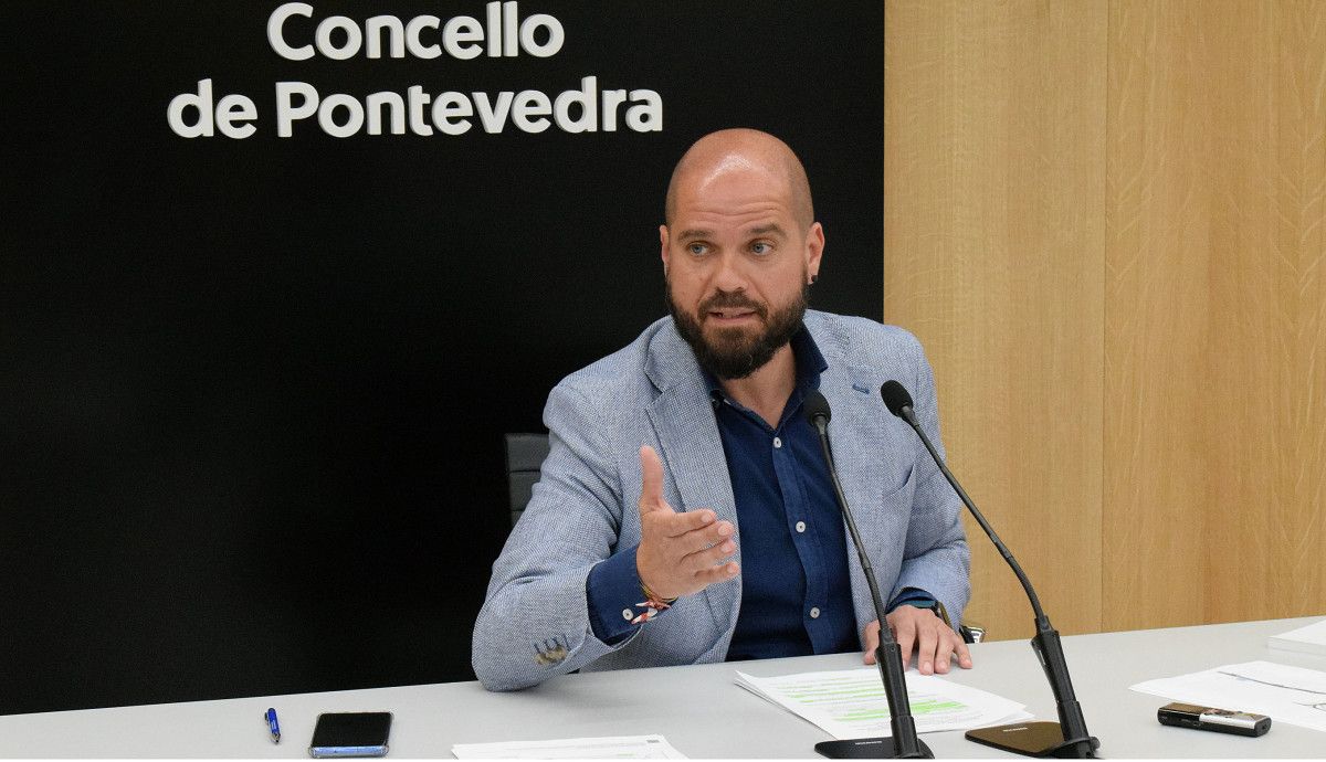 Iván Puentes, portavoz del grupo municipal PSdeG-PSOE