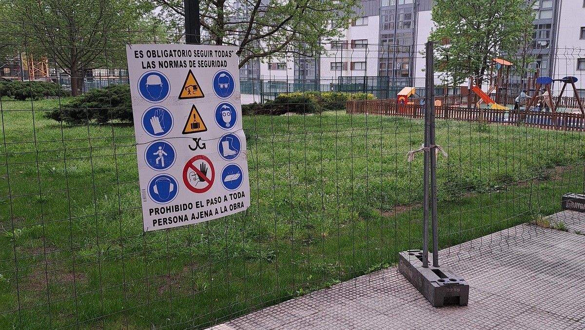 Obras en el parque Maruxa Mallo