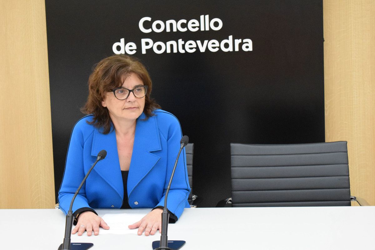 Carme da Silva en la rueda de prensa