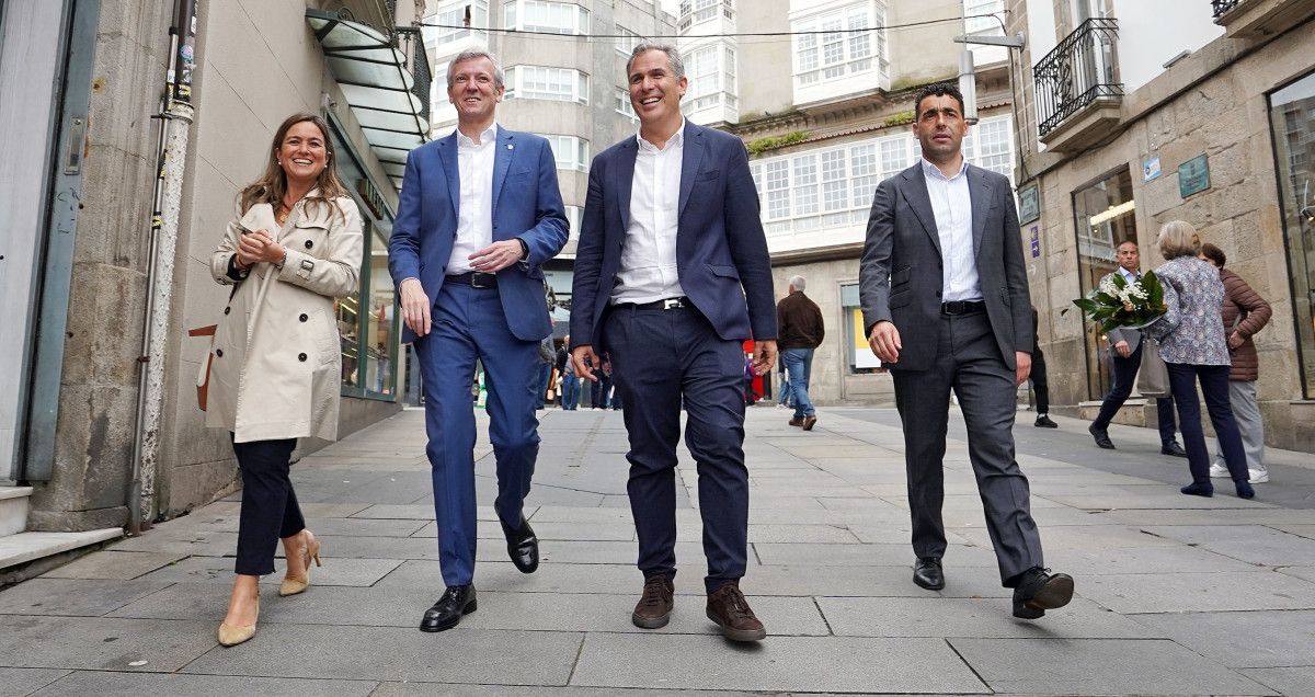 Pepa Pardo, Alfonso Rueda, Rafa Domínguez y Luis López