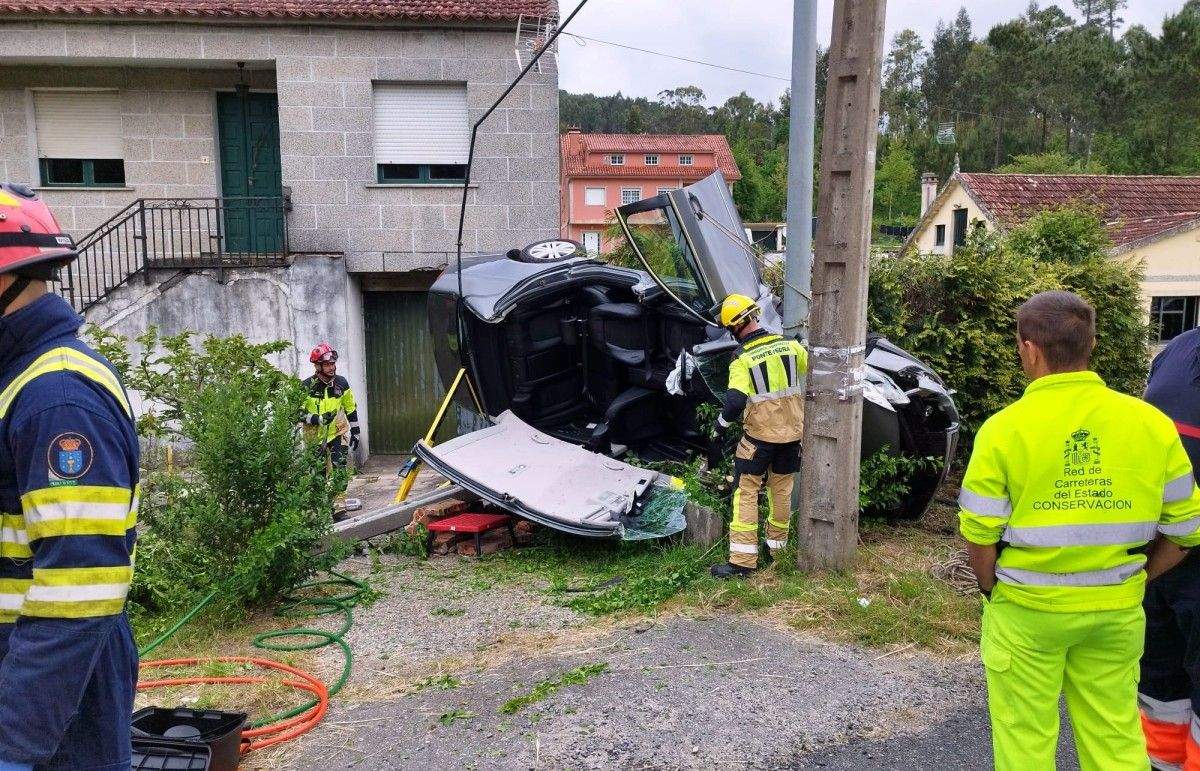 Accidente en Godos, Caldas de Reis