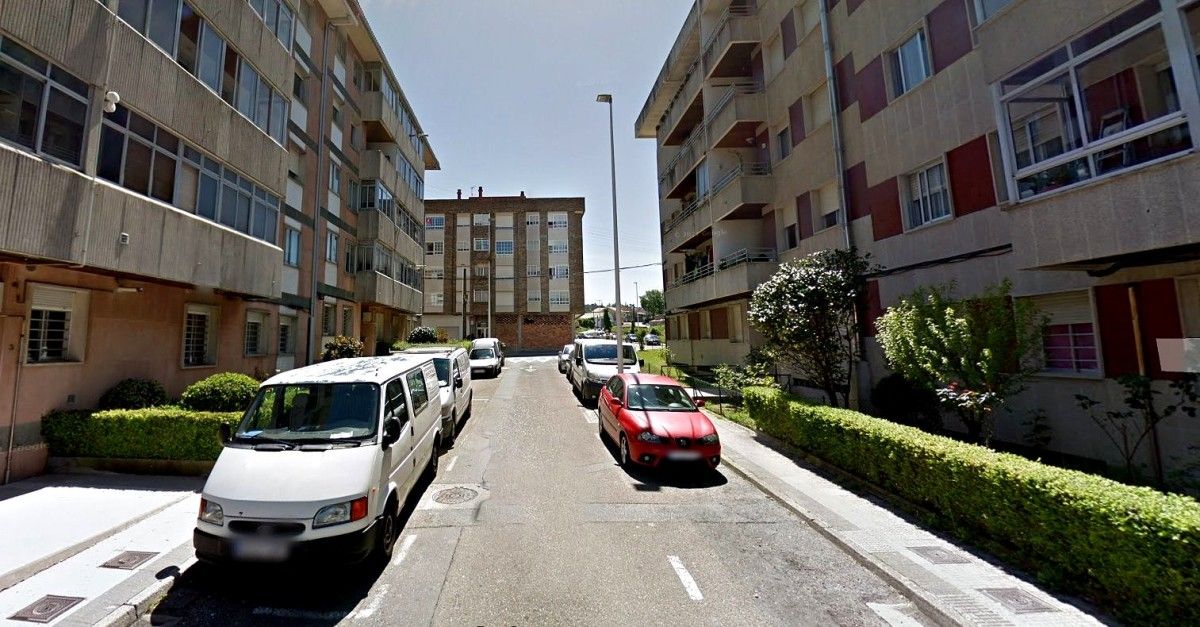 Rúa Cambria, en Monte Porreiro, donde se producía la agresión