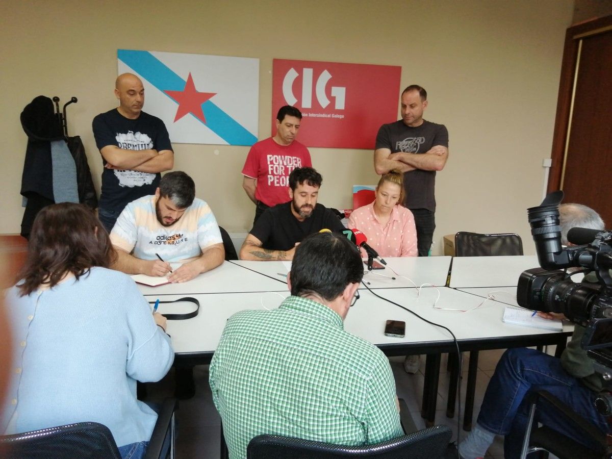 Rueda de prensa de la CIG