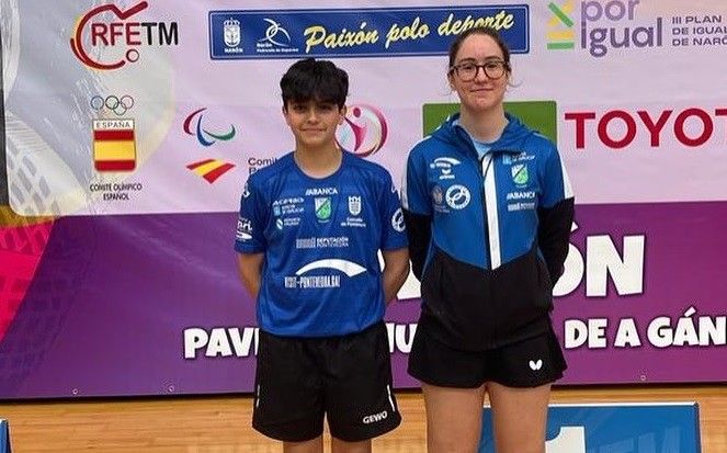 Matías Bentancor e Mariña García, do TM Monte Porreiro